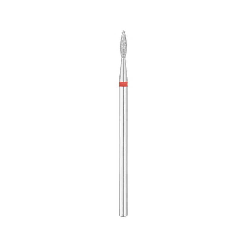 EXO PRO diamantfräs, flamma Ø2,1 mm – fräsbit för nagelfräs, fin (röd)