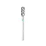 EXO Pro carbide nail drill bit, rounded cylinder – Ø 6.0 mm, L 14.0 mm, medium (blue)