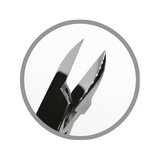 Podoland 01 – straight pointed nippers for ingrown nails, 18 mm edge