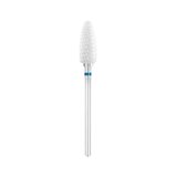 EXO PRO keramisk fräs, oval Ø6,0 mm – fräsbit för nagelfräs, medium (blå)