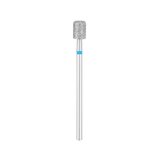 EXO PRO diamond bit, cylinder with rounded edge Ø5.0 mm – nail drill bit, medium (blue)