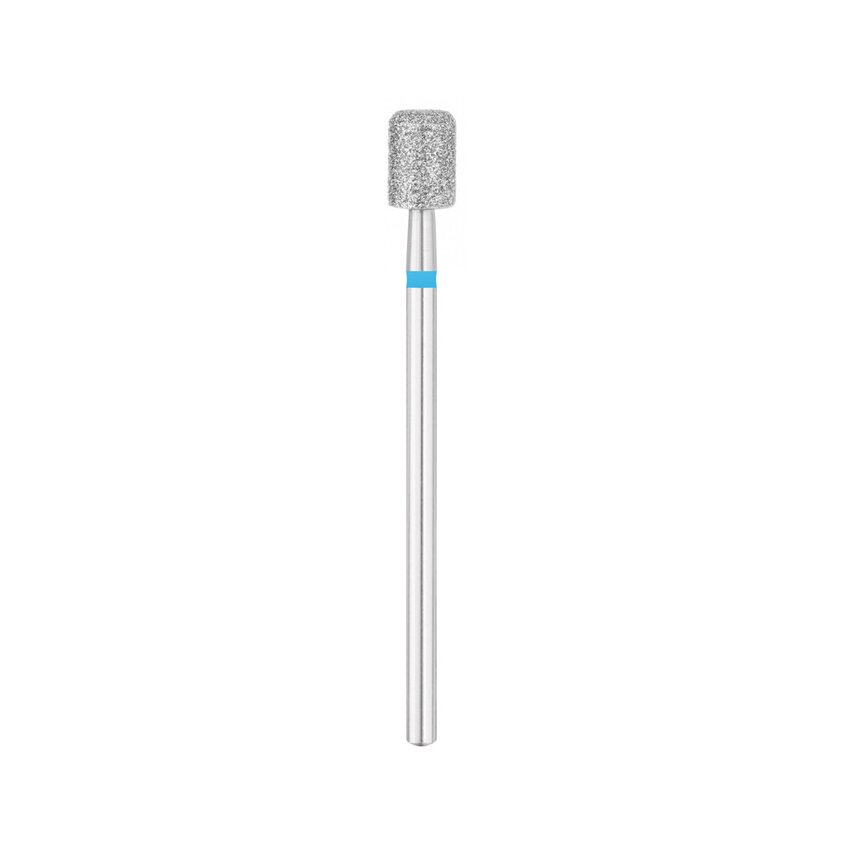EXO PRO diamond bit, cylinder with rounded edge Ø5.0 mm – nail drill bit, medium (blue)