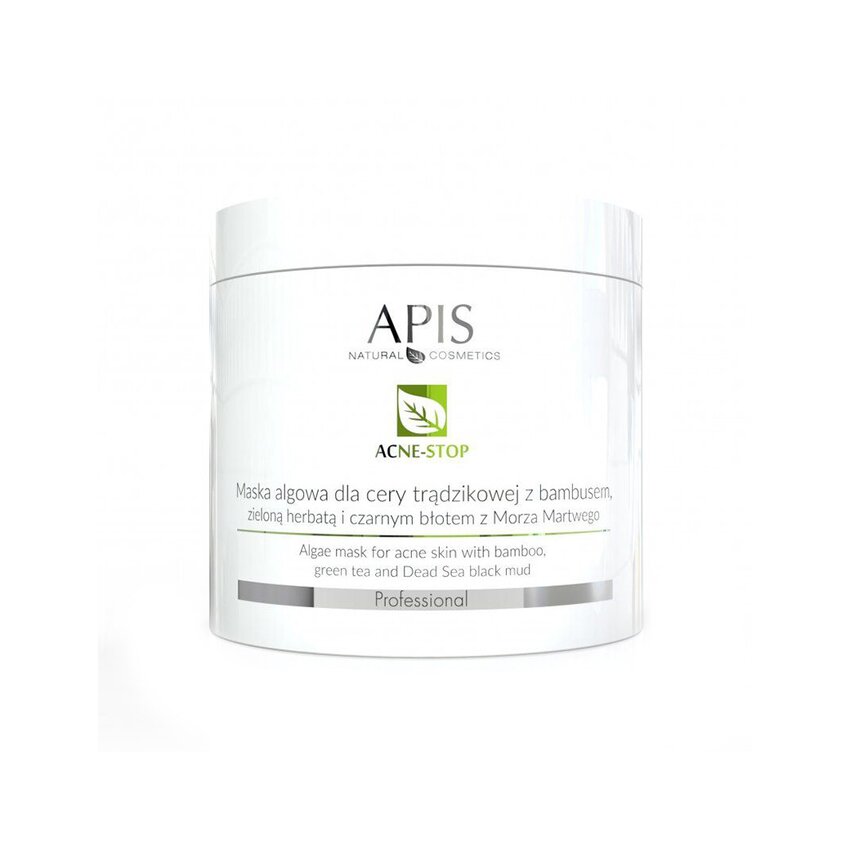 Apis Acne-Stop – algae mask with bamboo, green tea and black mud 250 g