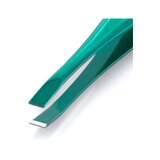 Nghia Export T-01 – pincett med sned spets, grön, 9 cm