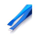 Nghia Export T-01 – pincett med sned spets, blå, 9 cm