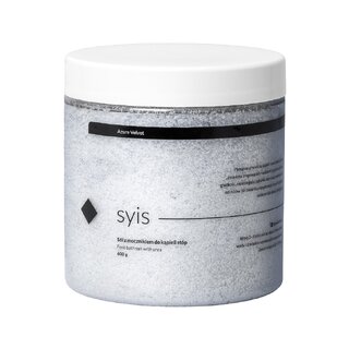 Syis Azure Velvet – blødgørende fodbadesalt med urinstof 600 g