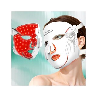Masque lumineux rouge LED 4D - Masque facial