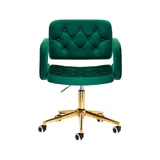 4Rico Makeup chair with wheels QS-OF213G green