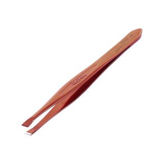 Nghia Export T-01 – pincett med sned spets, brun, 9 cm