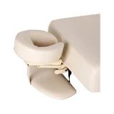 Table de soins SPA Sillon Siesta couleur crème avec base marron clair
