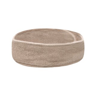Frottéband för hår – beige