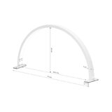 Glow Arche III – buet LED-manicurelampe 36 W, hvid