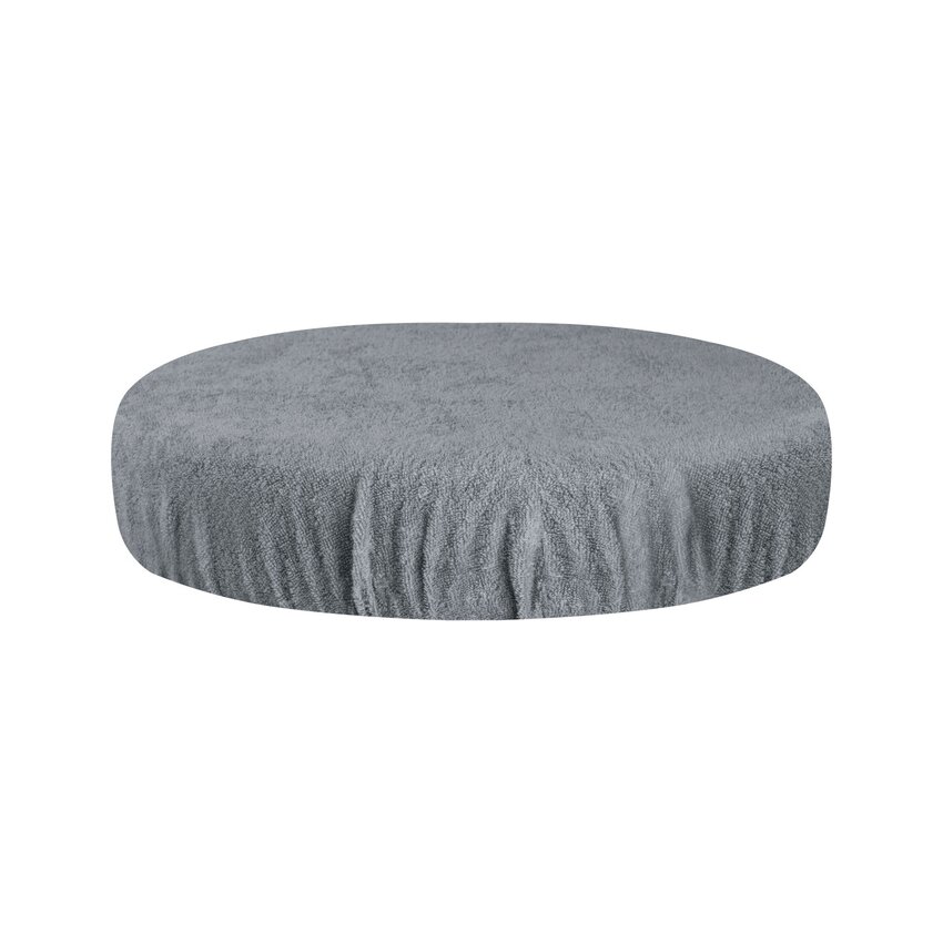 Froteinen jakkaran päällinen kuminauhalla – harmaa, istuin 30–35 cm