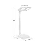 Elegante Square 804 – LED-skrivebordslampe 6 W, hvid
