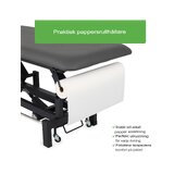 Fortis 2 ERGO massagebänk, elektrisk fotkontroll, grå